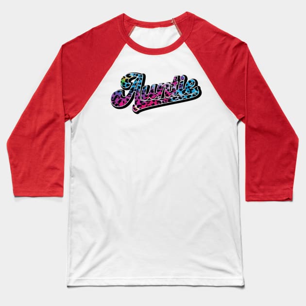 Auntie Baseball T-Shirt by Hanadrawing